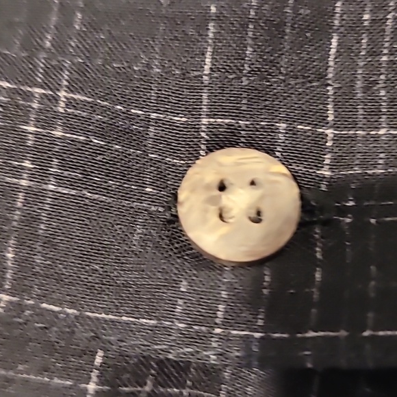 WINDHAM POINTE BLACK BUTTON DOWN WITH PALM TREES - Picture 10 of 10